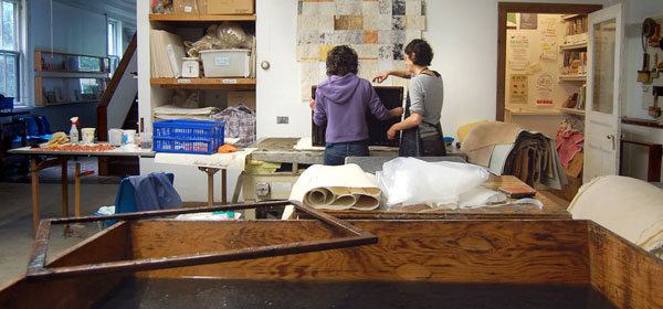 Women's Studio Workshop papermaking studio Women's Studio Workshop papermaking studio